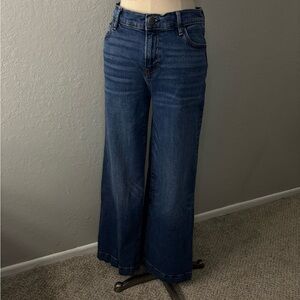 a.n.a Dark Blue Baggy Wide Leg Jeans
